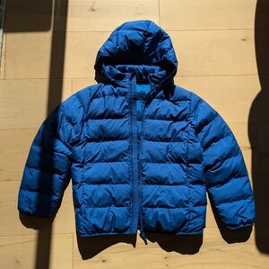 NWOT Blue Uniqlo Puffer Kids 11-12 Large